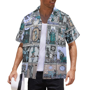 TAROT: MAJOR ARCANA BUTTON DOWN HAWAIIAN SHIRT